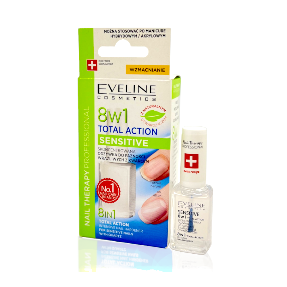 Buy EVELINE 8 IN 1 TOTAL ACTION INTENSIVE NAIL CONDITIONER SILVER SHINE  12ml E-K018 Online at desertcartINDIA